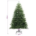 VidaXL Sztuczna choinka z bombkami 240 cm 300 LED Ciepła biel