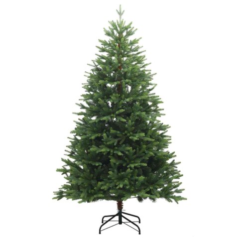 VidaXL Sztuczna choinka z bombkami 240 cm 300 LED Ciepła biel