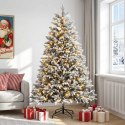VidaXL Sztuczna choinka z zawiasami 210 cm 300 LED Ciepła biel