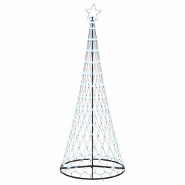 VidaXL Choinka świąteczna LED Zimna Biała 250 cm Metal