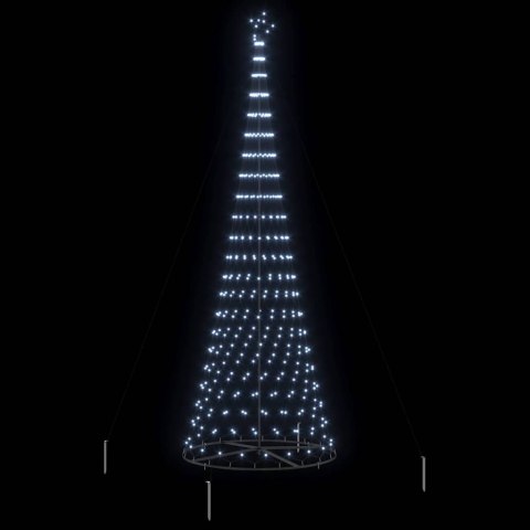 VidaXL Choinka świąteczna LED Zimna Biała 400 cm Metal