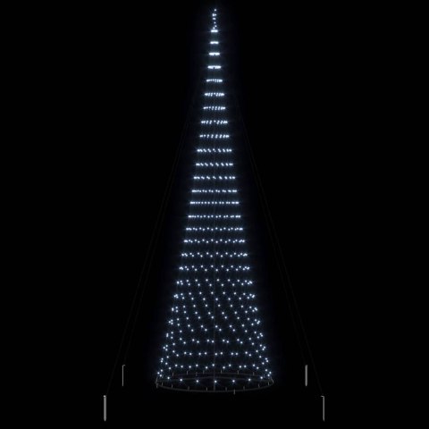 VidaXL Choinka świąteczna LED Zimna Biała 400 cm Metal