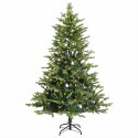 VidaXL Sztuczna choinka z zawiasami 210 cm 300 LED Ciepła biel