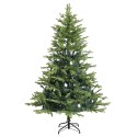 VidaXL Sztuczna choinka z zawiasami 210 cm 300 LED Ciepła biel