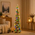 VidaXL Choinka LED pop-up z gwiazdą na czubku 150 cm 50 LED PET złoty