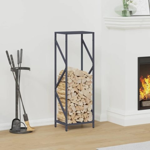 VidaXL Stojak na drewno opałowe antracyt 34x25x100 cm