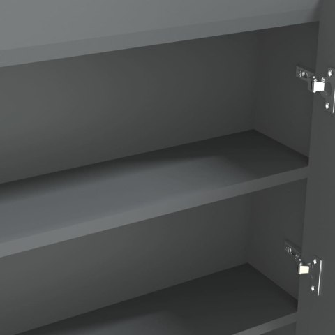 SZAFKA ŁAZIENKOWA Z LUSTREM 80X15X60CM SZARA