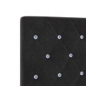 VidaXL Łóżko ottoman z materacem Czarny 180 x 200 cm Welur
