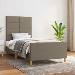 VidaXL Rama łóżka bez materaca Taupe 80x200 cm Tkanina