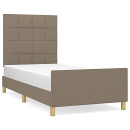 VidaXL Rama łóżka bez materaca Taupe 80x200 cm Tkanina