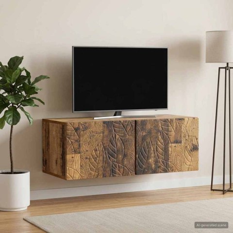 VidaXL Szafka RTV montowana na ścianie 59,5 x 31 cm Stare drewno