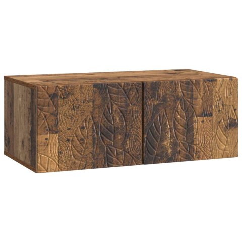 VidaXL Szafka RTV montowana na ścianie 59,5 x 31 cm Stare drewno