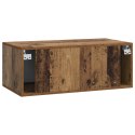 VidaXL Szafka RTV montowana na ścianie 59,5 x 31 cm Stare drewno