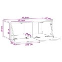VidaXL Szafka RTV montowana na ścianie 59,5 x 31 cm Stare drewno