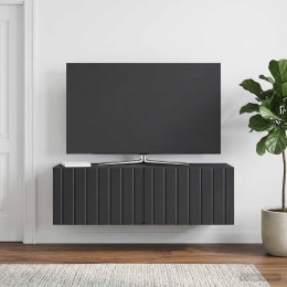 VidaXL Szafka RTV montowana na ścianie 98 x 31 x 30 cm Czarny