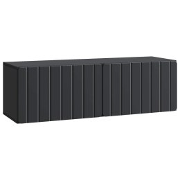 VidaXL Szafka RTV montowana na ścianie 98 x 31 x 30 cm Czarny
