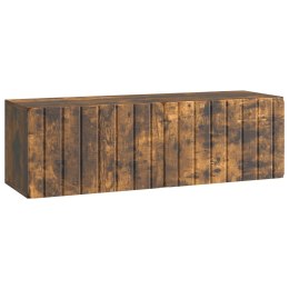 VidaXL Szafka RTV montowana na ścianie 98 x 31 x 30 cm Dąb wędzony
