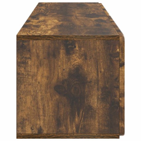 VidaXL Szafka RTV montowana na ścianie 98 x 31 x 30 cm Dąb wędzony