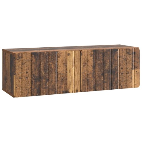 VidaXL Szafka RTV montowana na ścianie 98 x 31 x 30 cm Stare drewno