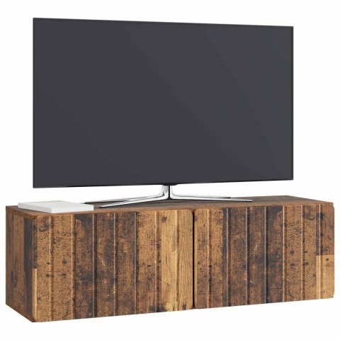 VidaXL Szafka RTV montowana na ścianie 98 x 31 x 30 cm Stare drewno