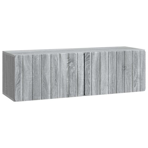 VidaXL Szafka RTV montowana na ścianie 98 x 31 x 30 cm Szary Sonoma