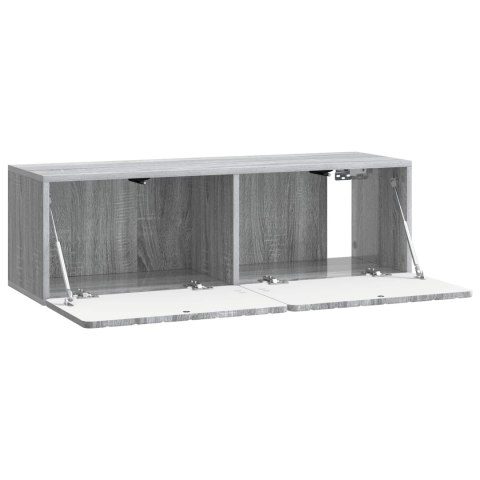 VidaXL Szafka RTV montowana na ścianie 98 x 31 x 30 cm Szary Sonoma