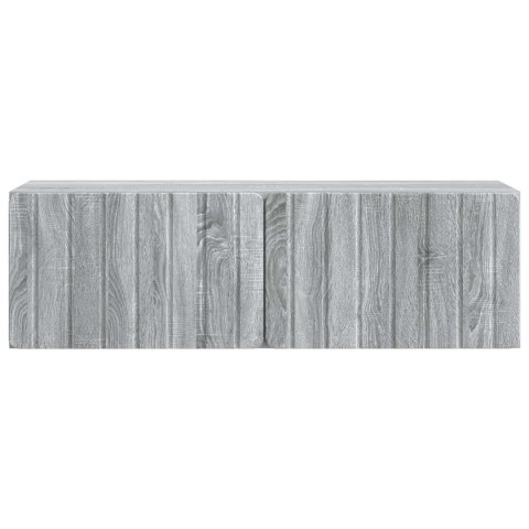 VidaXL Szafka RTV montowana na ścianie 98 x 31 x 30 cm Szary Sonoma