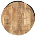VidaXL Stolik kawowy, czarny, 60x60x40 cm, lite, surowe drewno mango