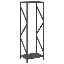 VidaXL Stojak na drewno opałowe czarny 34x25x100 cm