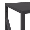 VidaXL Stojak na drewno opałowe czarny 34x25x100 cm