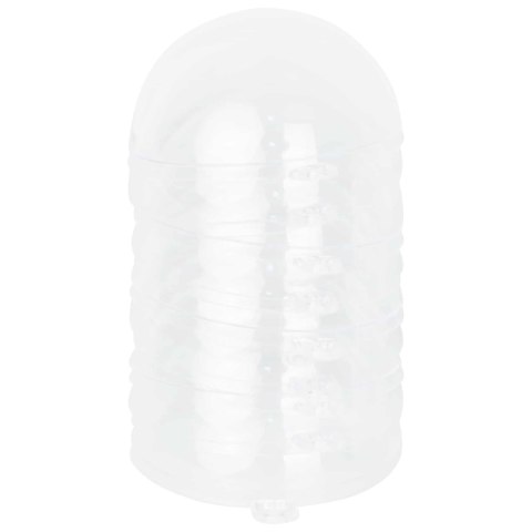 VidaXL Zestaw bombek świątecznych XL 25 szt. przezroczysty śr. 10 cm
