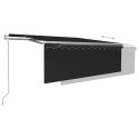 VidaXL Markiza elektryczna 4,5 x 3 m antracytowy 100% poliester