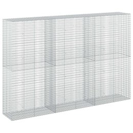 VidaXL Gabion z drutu 3,5 mm i siatką 5x2,5 cm 300x50x200 cm