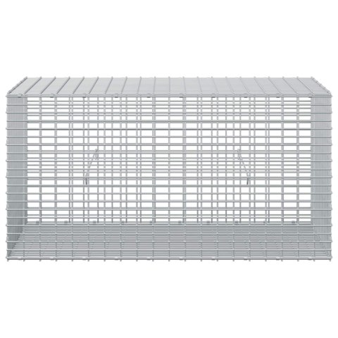 VidaXL Gabion z drutu 5 mm i siatką 5x2,5 cm 100x50x50 cm