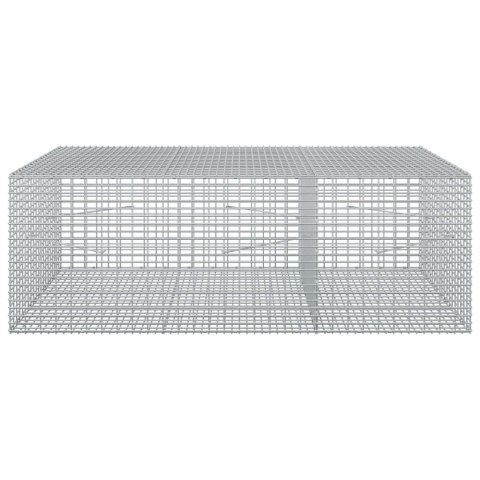 VidaXL Gabion z drutu 5 mm i siatką 5x2,5 cm 150x100x50 cm