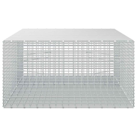 VidaXL Gabion z drutu 5 mm i siatką 5x2,5 cm 150x100x50 cm