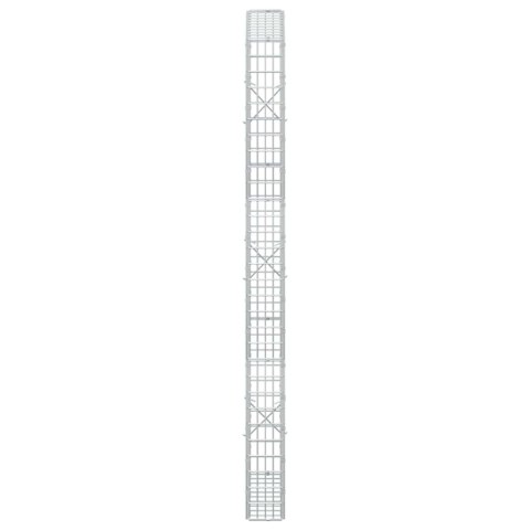 VidaXL Gabion z drutu 5 mm i siatką 5x2,5 cm 50x10x150 cm