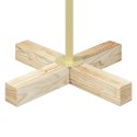 VidaXL Metalowa choinka świąteczna KUOPIO 125 cm Stal złoty