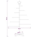 VidaXL Metalowa choinka świąteczna KUOPIO 125 cm Stal złoty