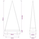 VidaXL Metalowa choinka świąteczna KUOPIO 125 cm Stal złoty