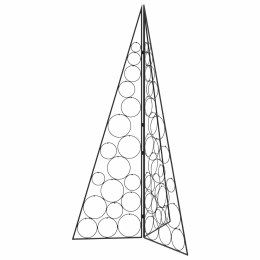 VidaXL Metalowa choinka świąteczna KUOPIO 140 cm Stal Czarny