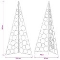 VidaXL Metalowa choinka świąteczna KUOPIO 140 cm Stal Czarny