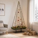VidaXL Metalowa choinka świąteczna KUOPIO 180 cm Stal Czarny