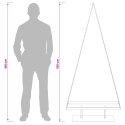 VidaXL Metalowa choinka świąteczna KUOPIO 180 cm Stal Czarny