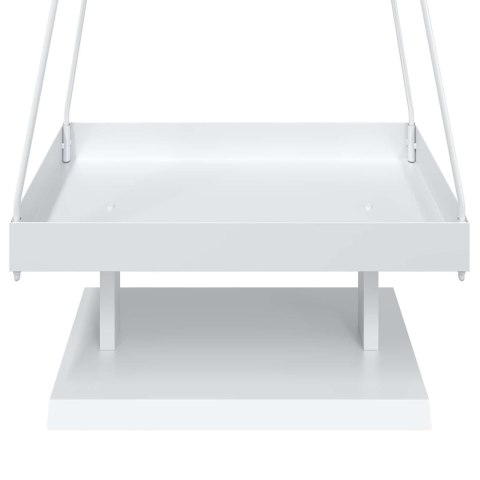 VidaXL Metalowa choinka świąteczna KUOPIO 210 cm Stal Biały