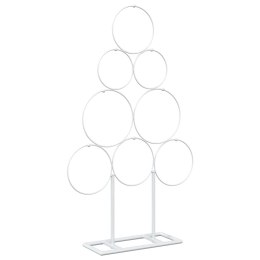 VidaXL Metalowa choinka świąteczna KUOPIO 60 cm Stal Biały