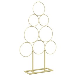 VidaXL Metalowa choinka świąteczna KUOPIO 60 cm Stal złoty