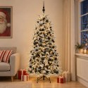 VidaXL Sztuczna choinka z bombką 210 cm 300 LED Ciepła biel PE i PVC
