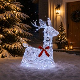 VidaXL 3D Renifer Bożonarodzeniowy LOVIISA 140 LED Niebieski