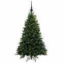 VidaXL Sztuczna choinka z bombkami 120 cm 150 LED Ciepła biel